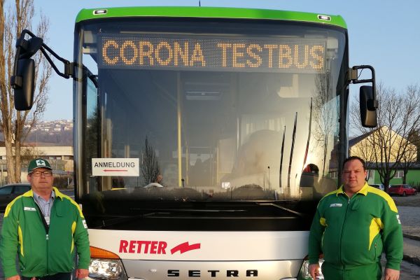 Symbolfoto zum Artikel: On Tour mit dem Corona Testbus