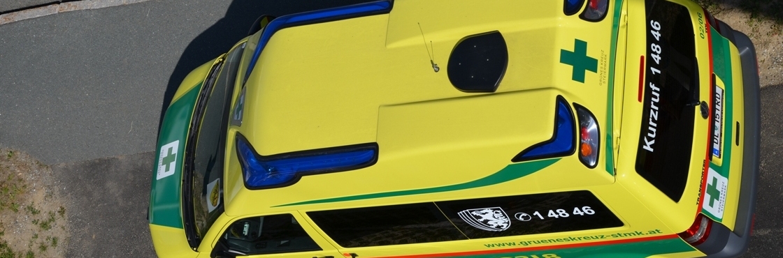 Headerbild: zeigt verschiedene Personen, Fahrzeuge oder Einrichtungen vom Grünen Kreuz